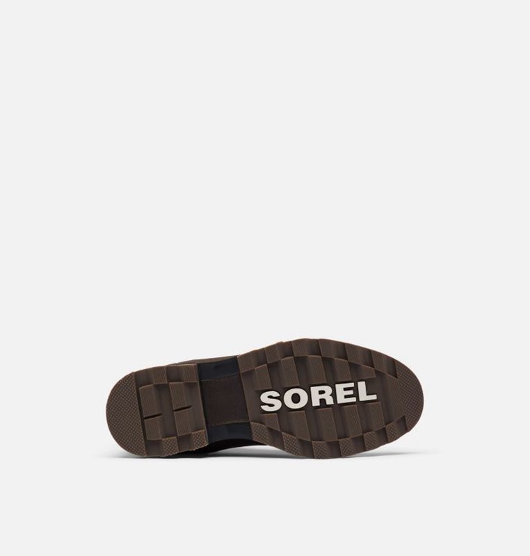 Mens Booties Black Brown - Sorel Madson™ II Chelsea - 036149-XJP